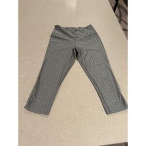 Nike Dri Fit Womens XS Gray Perforated Capris‎ Athletic Leggings Pants